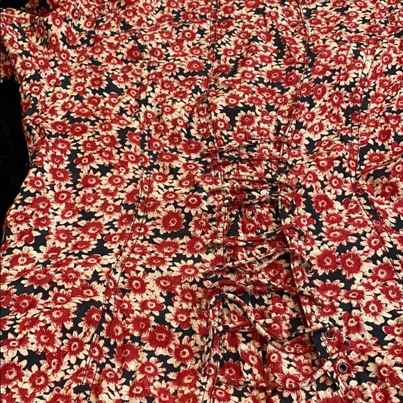 Free People Lace-Up Mini Dress. - Picture 13 of 16